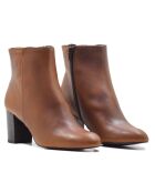 Botas Marilo de piel sintética marrón claro - Tacón 7 cm