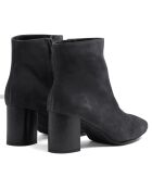 Bottines Anastasia en daim noires - Talon 6.5 cm