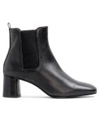 Bottines en Cuir Camille noires - Talon 5 cm