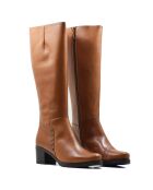 Elizama Krust camelfarbene Lederstiefel