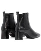 Bottines en Cuir Camille noires - Talon 5 cm