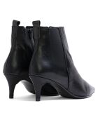Bottines en Cuir Ophelie noires - Talon 7 cm