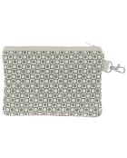 Platte hoes van paarse zijde - 20x13 cm