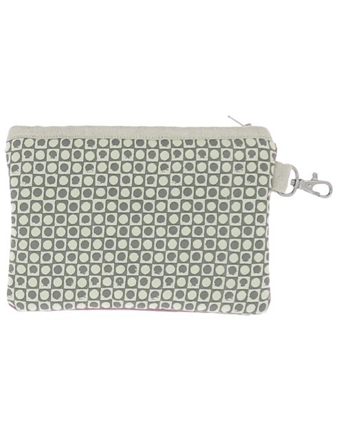 Platte hoes van paarse zijde - 20x13 cm