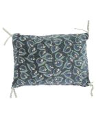 Housse de coussin Art Déco indigo - 25x35 cm