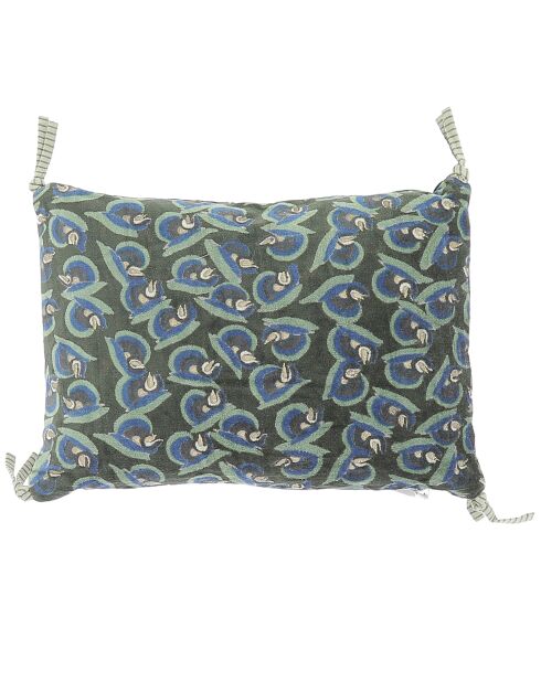 Housse de coussin Art Déco olive - 25x35 cm