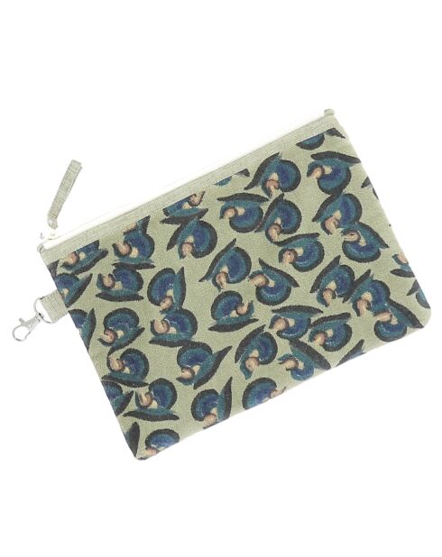 Beige platte hoes in art-decostijl - 13x20 cm