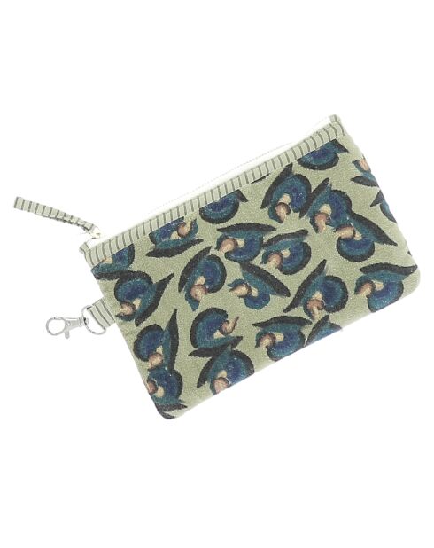 Beige platte hoes in art-decostijl - 13x20 cm