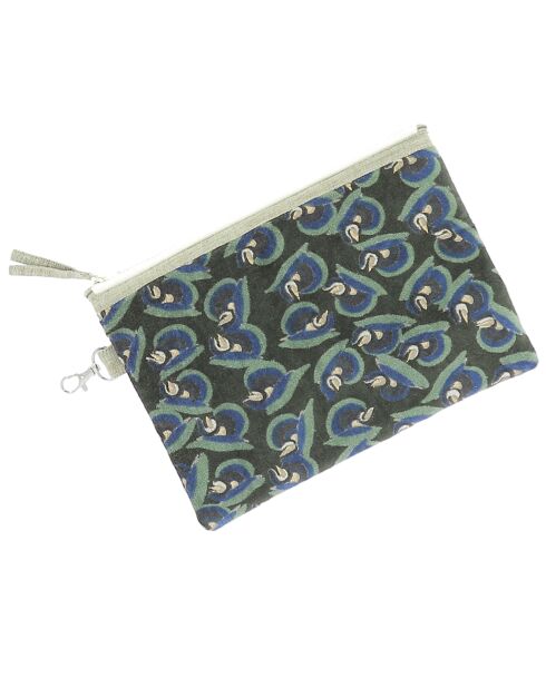 Platte kist Art Deco olijfgroen - 13x20 cm