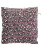 Burgunderfarbener Art Deco Kissenbezug - 45x45 cm