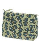 Art Deco beige toilettas - 18x26x12 cm