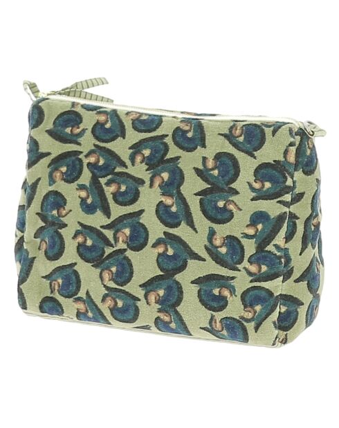 Art Deco beige toilettas - 18x26x12 cm