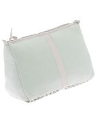 Toilettas van groene zijde - 18x26x12 cm