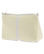 Toilettas van tabakszijde - 18x26x12 cm