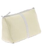 Toilettas van tabakszijde - 18x26x12 cm