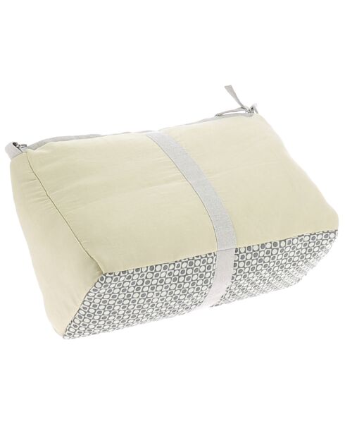 Toilettas van tabakszijde - 18x26x12 cm