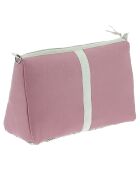 Toilettas van paarse zijde - 18x26x12 cm