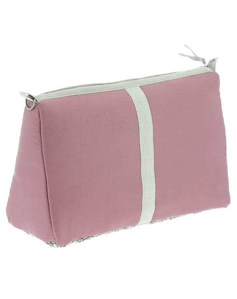 Toilettas van paarse zijde - 18x26x12 cm