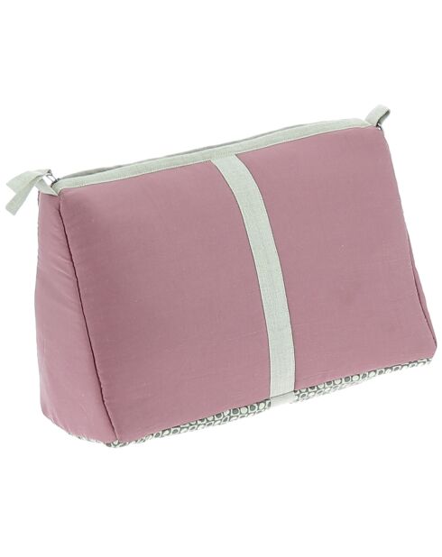 Toilettas van paarse zijde - 18x26x12 cm