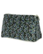 Toilettas Art Deco olijfgroen XL - 34x22x15 cm