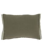 Housse de coussin Anémone kaki - 35x50 cm