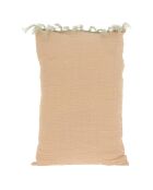 Kussenhoes van golvend terracotta - 50x75 cm