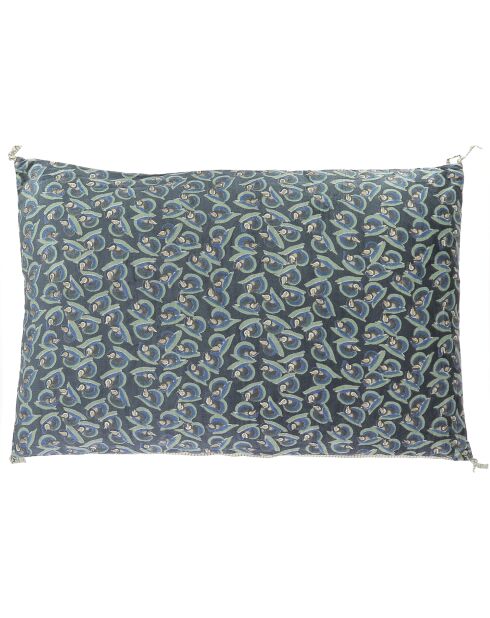Funda de cojín Indigo Art Deco - 50x75 cm