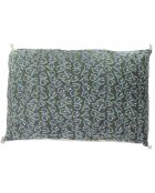 Art Deco Kissenbezug, olivgrün, 50 x 75 cm