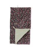 Plaid Art Deco bordeaux - 140x220 cm