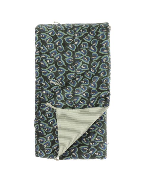 Art Deco olijfkleurige plaid - 140x220 cm