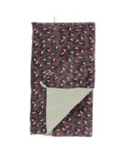 Burgunderfarbener Art-Deco-Nachttisch - 90x200 cm