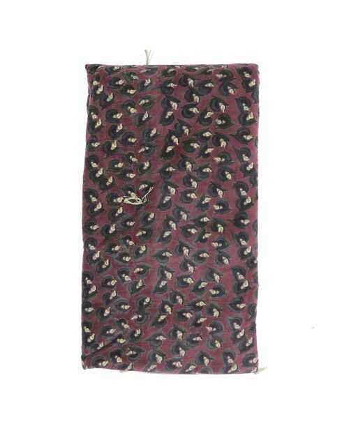 Burgunderfarbener Art-Deco-Nachttisch - 90x200 cm