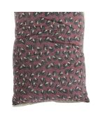 Burgunderfarbener Art Deco Kissenbezug - 50x100 cm