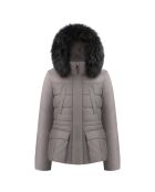 Doudoune Marine Fourrure véritable soba brun