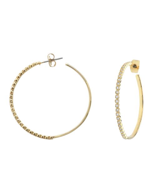 Créoles Billes en Laiton & Zircone