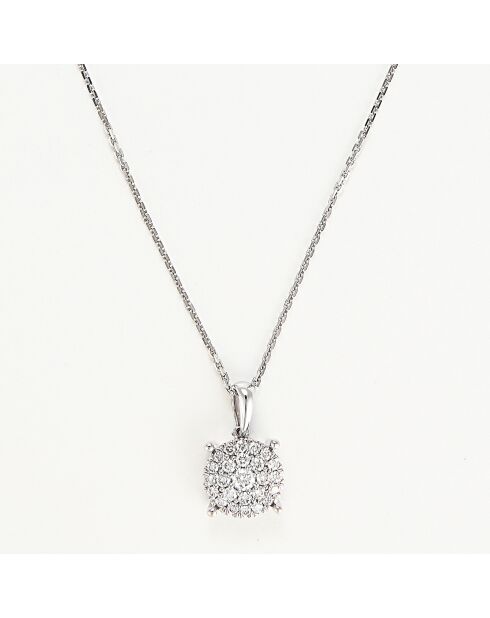 Colgante con ojales en oro blanco de 0,25 quilates