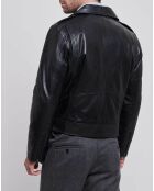 Veste en Cuir Eden noires