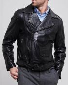 Veste en Cuir Eden noires