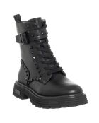 Boots en Cuir Studs noires