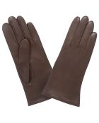 Gants en Cuir d'Agneau - doublure Soie bronze