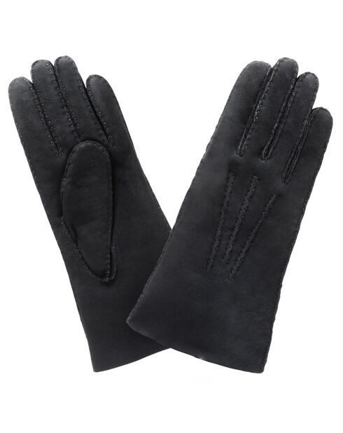 Gants en Cuir d'Agneau - non doublé noirs