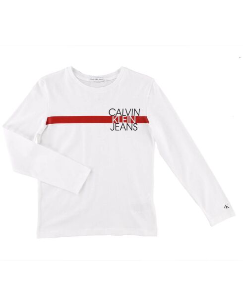 T-Shirt en Coton organique à manches longues blanc
