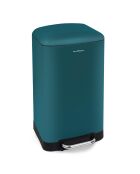 Poubelle à pédale bleu pétrole - 30L