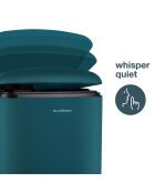 Poubelle à pédale bleu pétrole - 30L