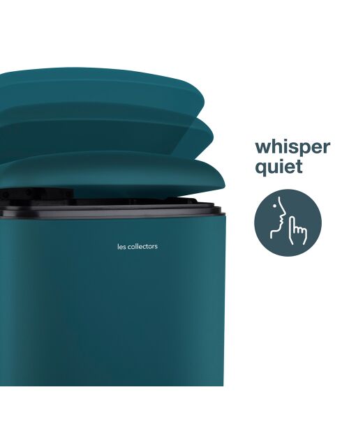 Poubelle à pédale bleu pétrole - 30L