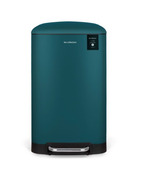 Poubelle à pédale bleu pétrole - 30L