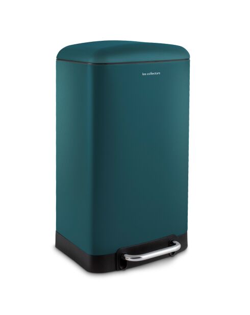 Poubelle à pédale bleu pétrole - 30L