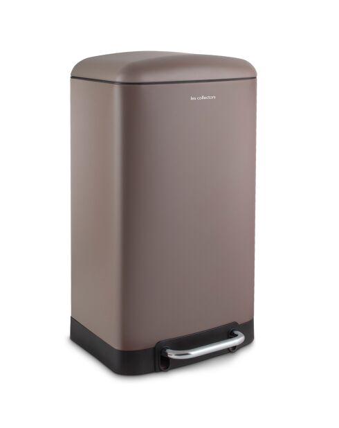Poubelle à pédale taupe - 30L