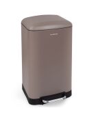 Poubelle à pédale taupe - 30L