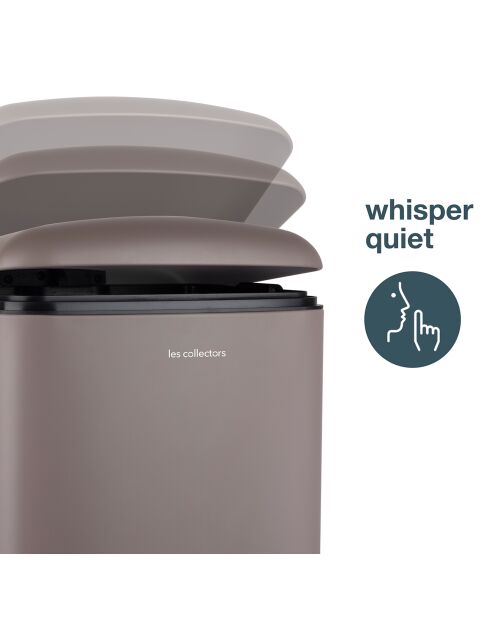 Poubelle à pédale taupe - 30L